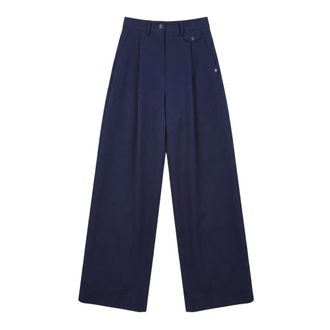 ottod'Ame Dames, Broeken, Blauw, Maat: XS Katoen
