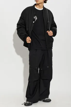Yohji Yamamoto T-shirt With Print, Mens, Black
