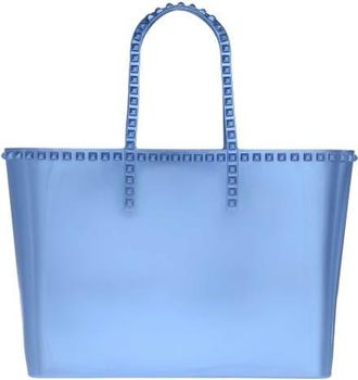 Carmen Sol Angelica Tote Bag in Baby Blue Metallic at Nordstrom