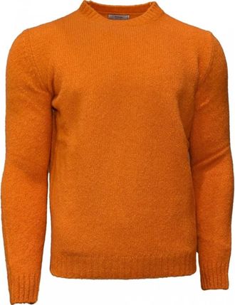Ferrante Rondgebreide trui - Heren - Ronde hals truien - Oranje - 2XL - Truien & Vesten