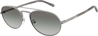 Emporio Armani Zonnebril Ea 2171 Zwart - Heren - Zonnebrillen - Grijs - 57 MM - Accessoires