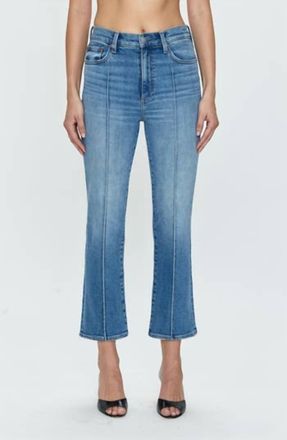 Pistola Denim Womens Lennon Pintuck Highrise Cropped Jeans In Denim