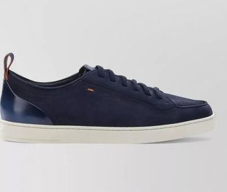 Santoni leather low-top sneakers