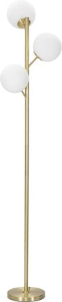 Mauro Ferretti Lámpara de pie con 3 bolas de cristal blanco ø cm 36x160