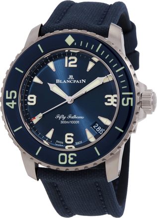 Blancpain Fifty Fathoms Automatic Blue Dial Mens Watch 5010 12B40 O52A