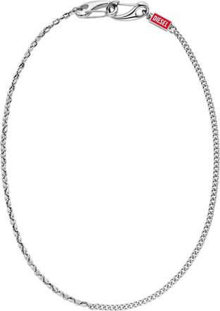 Diesel Stainless steel multi-wear chain necklace - Necklaces - Unisex - Silver