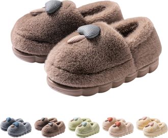 Generic Womens Thick Sole Slippers Mushroom Slippers For Women Super Soft Fuzzy Cushion Slipper Lovely Bootie Slipper Anti Skid Outdoor Sliders Winter Warm Sl