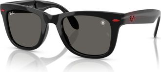 Ray-Ban Opvouwbare Wayfarer Zonnebril - Heren - Accessoires - Zwart - Maat: 50 MM