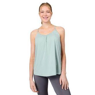 Free Country Womens Microtech Chill B Cool V-Neck Cami Top with Built-In Bra