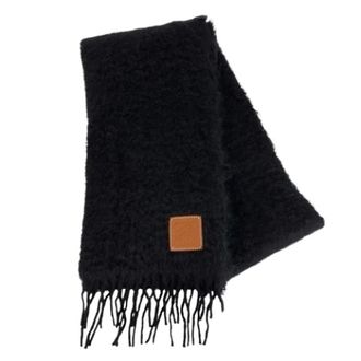 Loewe Pre-owned Wol & Mohair Stole - unisex - Pre-owned - Zwart - Maat: ONE Size Wol