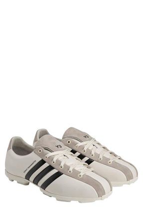 Yohji Yamamoto Gender Inclusive Y-3 Field Sneaker in White/Black/Light Brown at Nordstrom, Size 11.5 Womens