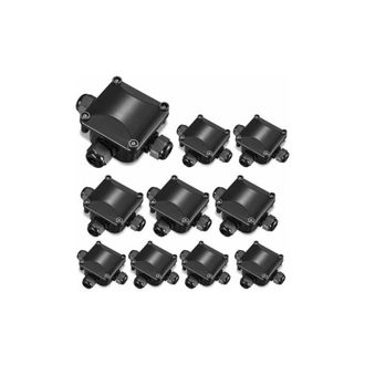 OEM Caja De Conexiones, 10 Unidades, Conector De 3 V&iacute;as Impermeable Ip66, Para Exteriores, Para Cables De 5 A 10 Mm De Di&aacute;metro