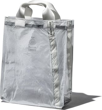 Puebco Document holder bag covered in parachute fabric / white