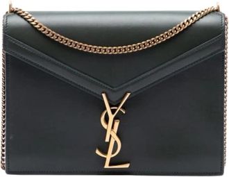 Saint Laurent Pre-owned Cassandra Schoudertas - Dames - Vintage Schoudertas - Groen - ONE Size - Leer - Vintage