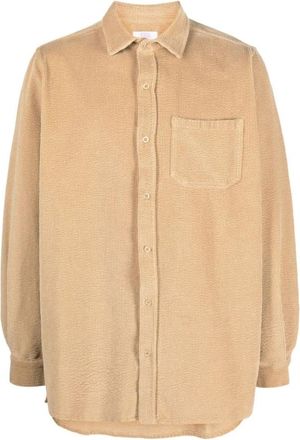 ERL Casual overhemd - unisex - Casual Overhemden - Beige - M - Overhemden