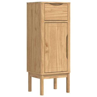 vidaXL Mueble De Cuarto De Ba&ntilde;o Floro Marr&oacute;n Cera 35 X 30 X 90 Cm Vidaxl