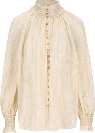 Zimmermann Aster Cotton And Silk Blouse