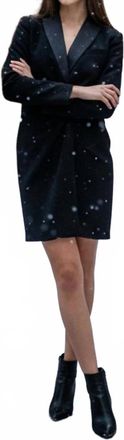 Ralph Lauren Crepe Mini Dress In Black