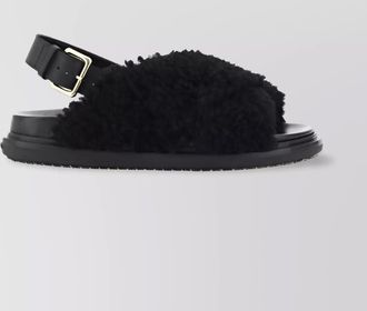 Marni leather fussbett cross sandals