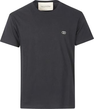 Valentino Garavani Tops, Heren, Zwart, XL, Katoen, VLogo Signature Katoenen T-shirt