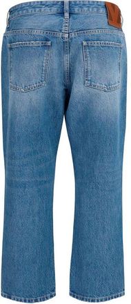 Valentino Womens Blue Cotton Straight-Leg Jeans Clothing