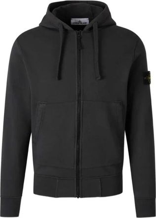 Stone Island Felpa Zip-through - Heren - Vesten met rits - Grijs - S - Katoen - Hoodies & sweatvesten