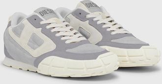 Diesel S-Pagodha-Quilted suede sneakers - Sneakers - Man - Grey