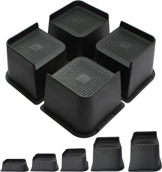 OEM Patas Elevadoras Para Muebles De Alta Resistencia, Hasta 2721,6 Kg, Dise&ntilde;o En Forma De L, Bloques Elevadores Para Camas, Sof&aacute;s, Escritorios Y Sillones