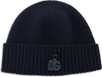 Dolce & Gabbana Blue Logo Beanie Cap