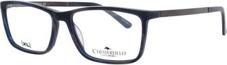 Chesterfield Mens Brown Rectangular Eyeglass Frames Ch-54Xl