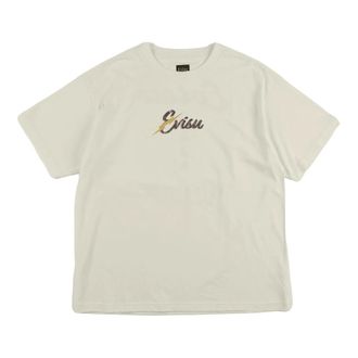 Evisu Raijin & Fujin Grafisch Print T-shirt - Heren - Tops - Beige - Maat: XL Katoen