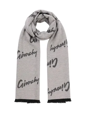 Givenchy Womens Bicolor Wool Scarf