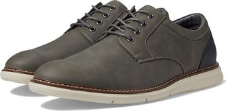Nunn Bush Chase 2.0 Casual Plain Toe Oxford Contemporary Lace-Up Mens Shoes Gray : 10.5 W (EE), Leather