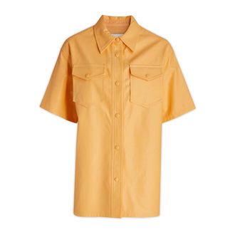 Stand Studio Stand Studio, Dames, Blouses & Shirts, Geel, Maat: 2XS Viscose