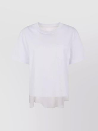 sacai cotton jersey t-shirt