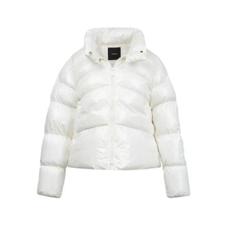 Pinko Winter Jackets, female, White, Size: XS Eleodoro Down Jacket