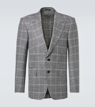 Tom Ford Checked wool-blend suit jacket