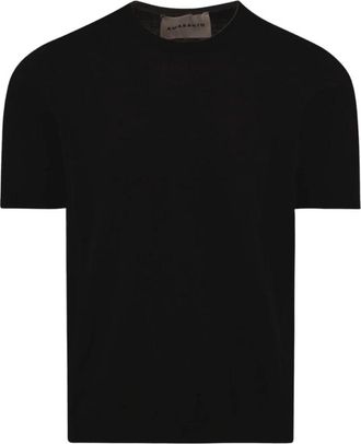 Amaranto Lino Truien - Heren - T-shirts - Zwart - L - Katoen - Tops