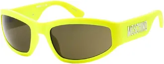 Moschino Rectangle Full Rim Sunglasses - Yellow