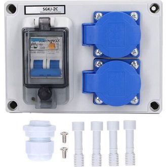 OEM Enchufe De Pared Doble Tipo Alem&aacute;n De 200-250 V, Con Interruptor Diferencial De 230 V Y 40 A (1p+n)