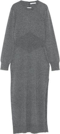 Givenchy Abito midi con spacco laterale - Grigio