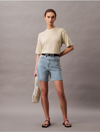 Calvin Klein Jeans Calvin Klein Womens A-Line Denim Shorts - Blue - 28