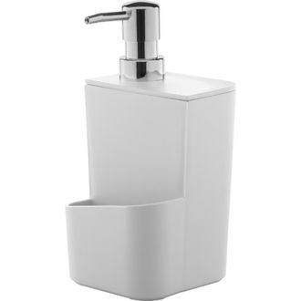 Ou Durable Kitchen Soap Dispenser Organizer with Sponge Holder and Drainage, 22 oz in White at Nordstrom