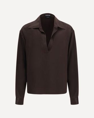 Tom Ford Deep V-neck silk Shirt Female 42