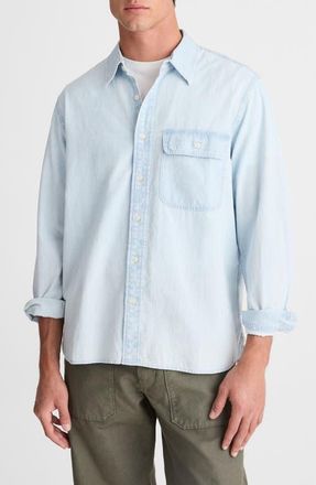 Madewell Chambray Work Shirt in Olson at Nordstrom, Size Xx-Large