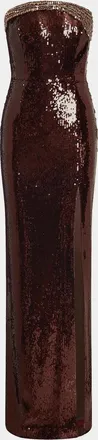 Rebecca Vallance Glimmer Strapless Sequin Column Gown