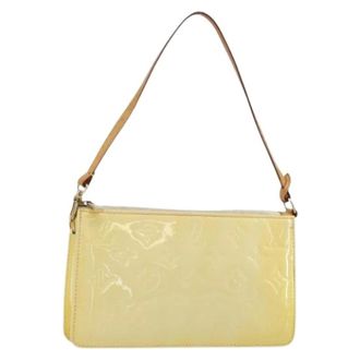Louis Vuitton Pre-owned Shoulder Bags, female, Beige, Size: ONE SIZE Pre-owned Patent Leather Accessory Pouch