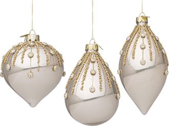 BIZZOTTO 3er-Set Weihnachtskugeln Spark