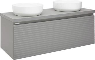 Puma Naturel - Mueble De Ba&ntilde;o Bajo Lavabo Savona 118x43x44,8 Cm, Gris Mate (savona120gmd)