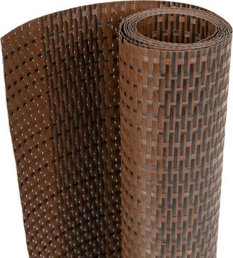 vidaXL Toldo Para Balc&oacute;n Rat&aacute;n Sint&eacute;tico Marr&oacute;n Y Negro 1000x80 Cm Vidaxl
